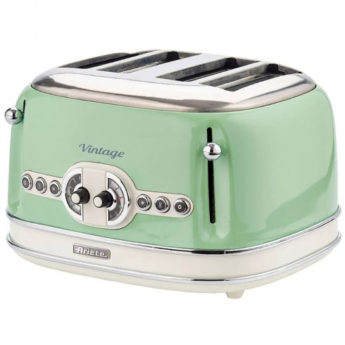 Ariete vintage brödrost 4 skivors grön