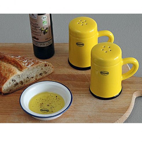 Salt och pepparkar i retrostil - Gul