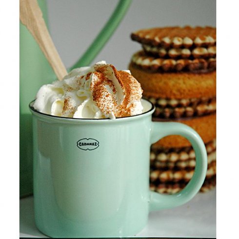 Mugg i retrostil Cabanaz - Grön