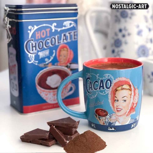 Plåtburk cacao med knäpplock