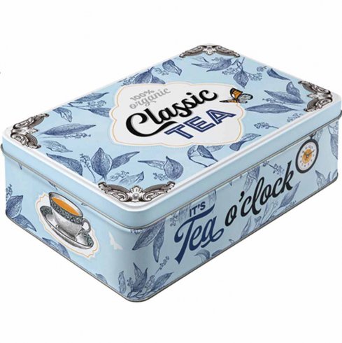 Platt plåtburk Classic Tea