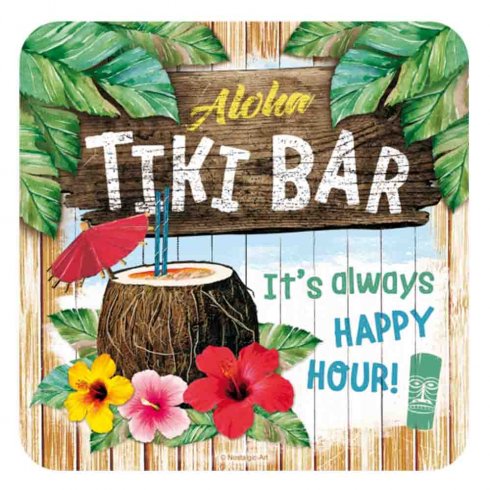 Glasunderlägg tiki bar