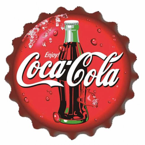Coca Cola Metallskylt Bottle