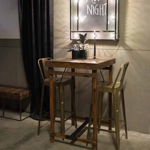 Barstol Copenhagen Mässing med ryggstöd Trademark Living