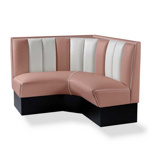 Diner booth - retro soffa 120 cm hörna