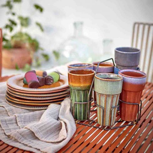 Costa kaffekopp Senapsgul/flerfärgad