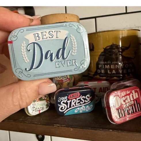 Pillerask best dad ever - med mintpastiller