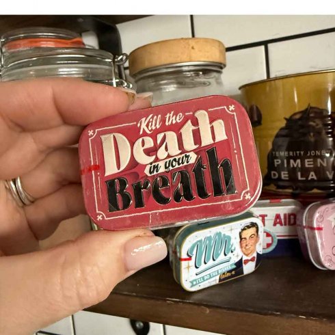 Pillerask Kill the death in your breath - med mintpastiller