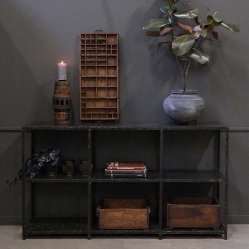 Detroit låg metallhylla - Trademark Living