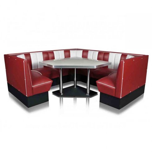 Diner booth komplett hörna