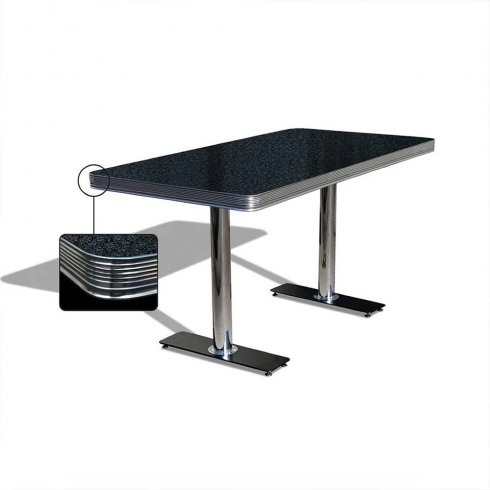 Diner booth komplett med bord 270 cm