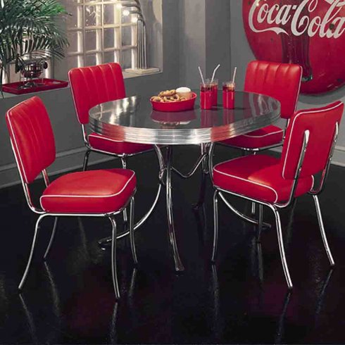 Diner stol enfärgad /st