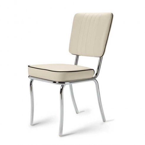 Diner stol enfärgad offwhite