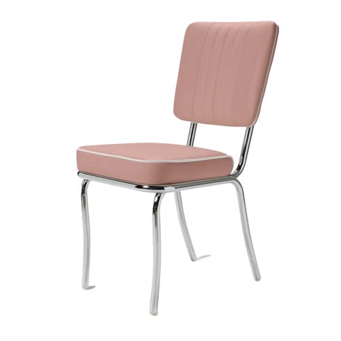 Diner stol enfärgad rosa