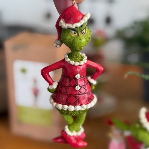 Grinchen med händerna på höften julhänge - Jim Shore