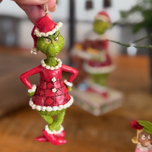 Grinchen med händerna på höften julhänge - Jim Shore