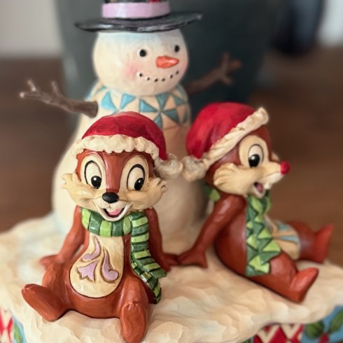 Disney Figur Piff & Puff med snögubbe