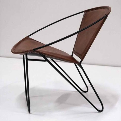 Loungefåtölj Dulton i läder Trademark Living