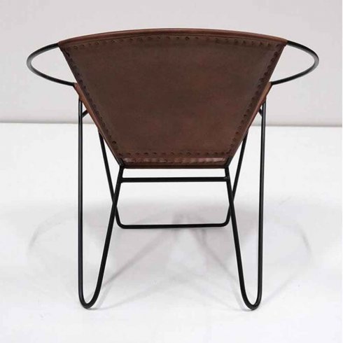 Loungefåtölj Dulton i läder Trademark Living