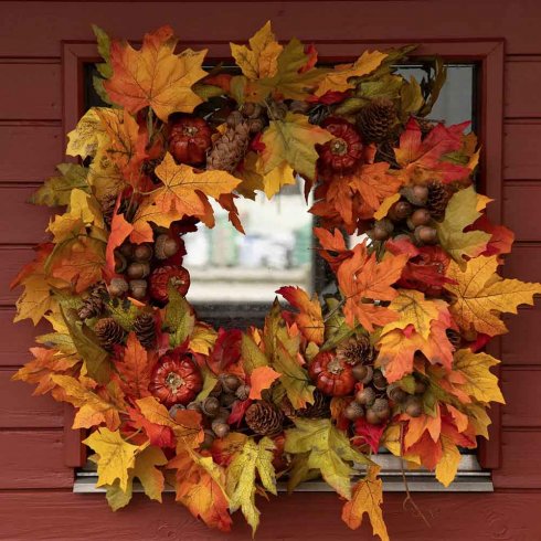 Dekorations ekollon på pinne 10 st