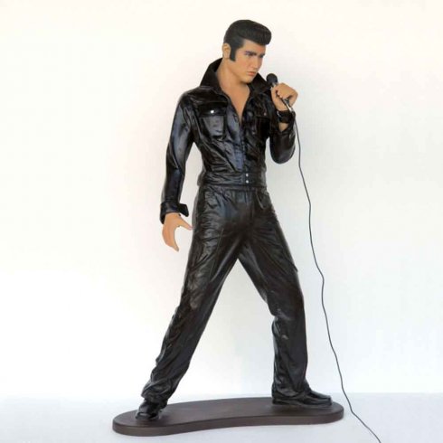 Elvis Presley staty med mikrofon