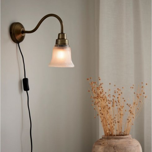 Emmi vägglampa Antikmässing 34 cm - Pr Home