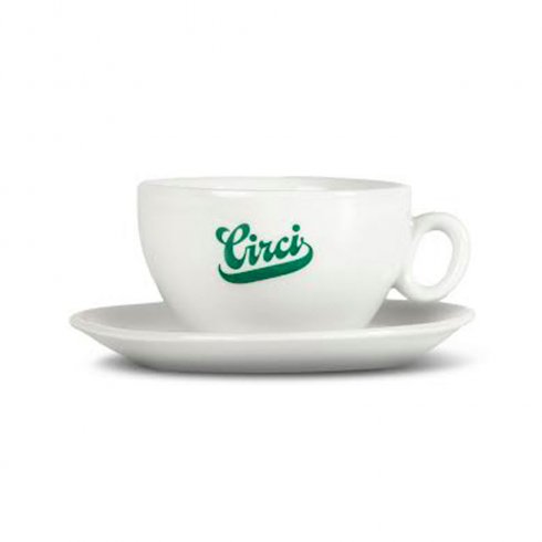 Circi cappuccino-kopper, 6-pak med underkopper