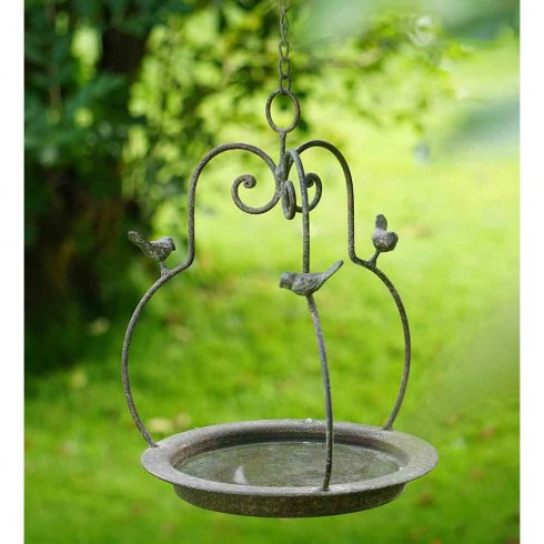 Fågelbad Birdie Metall grön