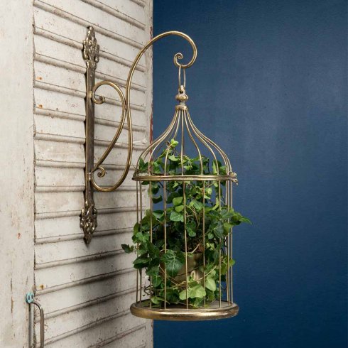 Fågelbur Kvitter Antik Mässing