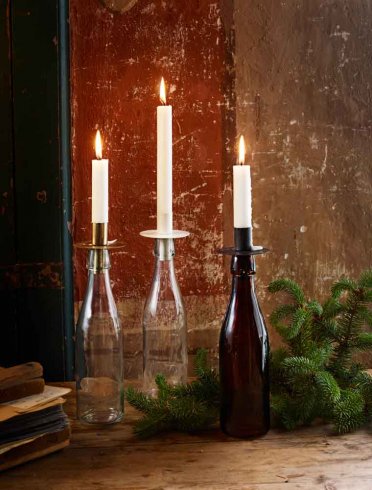Ljushållare Flaska Mattsvart - Strömshaga