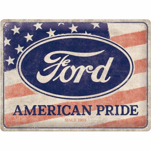 Ford plåtskylt American pride 30x40cm