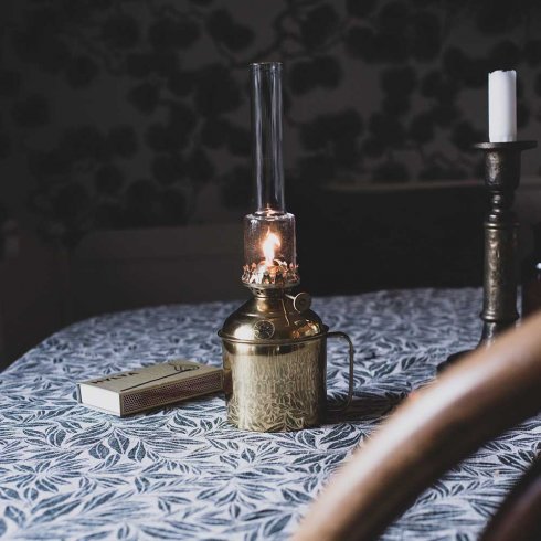 Fotogenlampa Linné Mässing Stor Ø 10 x 33 cm