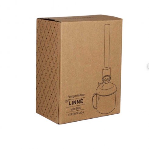 Fotogenlampa Linné Mässing Stor Ø 10 x 33 cm