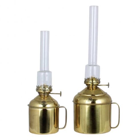 Fotogenlampa Linné Mässing Stor Ø 10 x 33 cm