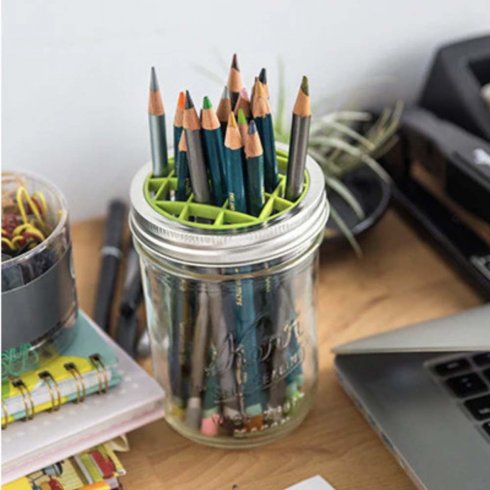 Mason jar - Froglid Blomlock grönt - Wide mouth