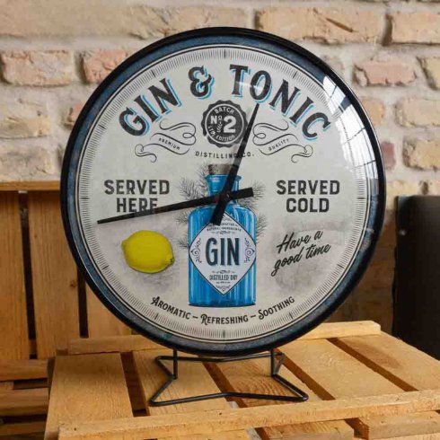 Väggklocka Gin & Tonic 31 cm
