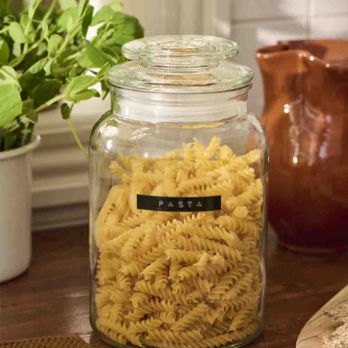 Glasburk med glaslock 1250 ml