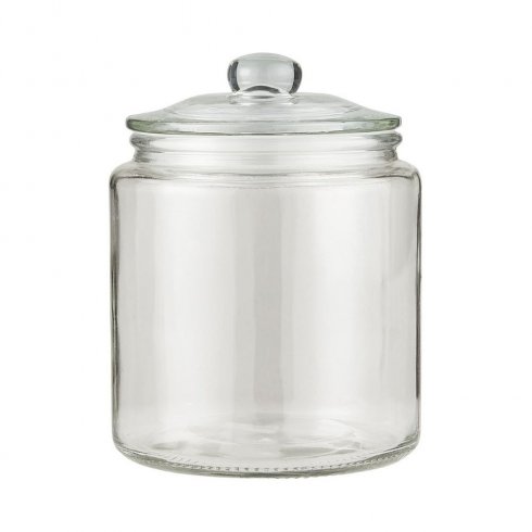 Glasburk med glaslock 900 ml