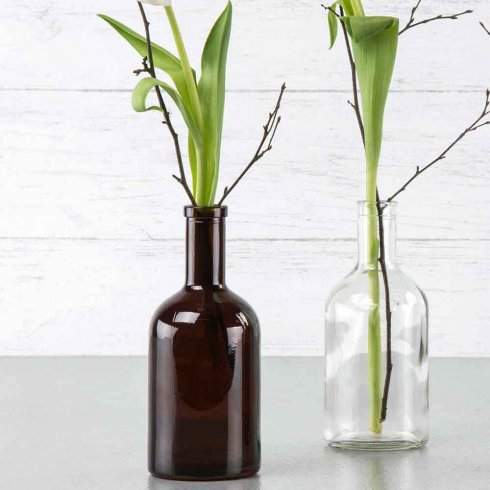 Glasflaska med kork Klar 400 ml