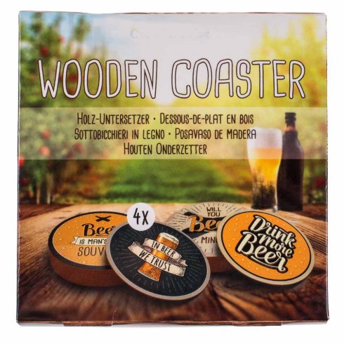 Glasunderlägg Beer 4-pack
