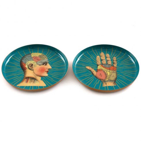 Glasunderlägg Phrenology 2 pack plåt