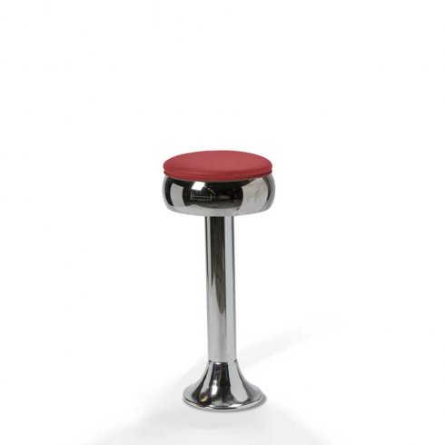 Casey barstol golvfast utan fotstöd röd