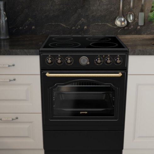 Gorenje Glaskeramisk spis GECS6B70CLB Svart