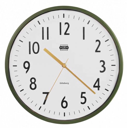 Väggklocka Urfabriken Ø 24 cm Svart