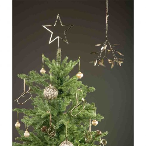 Julgransstjärna Silver 18 x 30 cm