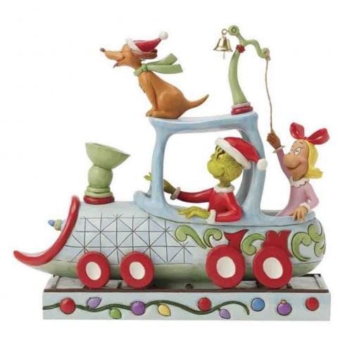 Grinchen i tåget med Max & Cindy - Jim Shore