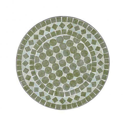Utebord Venice keramikplattor Ø 100 cm Grön