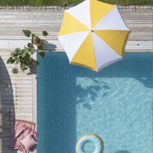 Parasoll Valletta med hållare & bärpåse – Gul