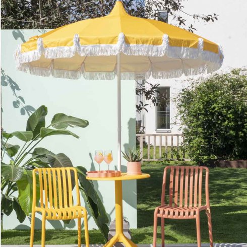 Parasoll Santiago med hållare & bärpåse – Beige