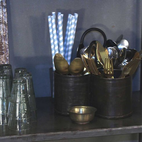 Dubbelhink i Järn med patina